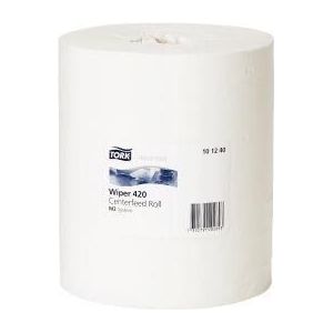 Tork® multifunctionele papieren doekjes 101240, 2-laags, binnenrol M2, L 160 m x B 215 mm, Ø 190 mm, 6 rollen van elk 160 m, wit