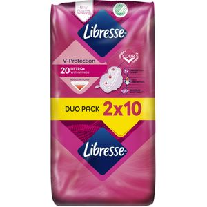 Libresse Maandverband - Ultra Thin Normaal Wings 2x10 stuks