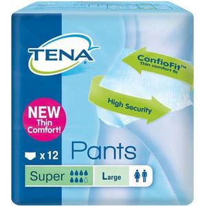 Tena Pants Super - mt L - 12 st - Incontinentiebroekjes