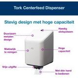 Tork Centerfeed 202040 M2-dispenser voor poetspapier (wit)