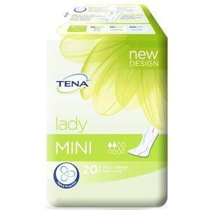 TENA Lady Mini - Inlegkruisjes - 20 Stuks - Extra Absorberend