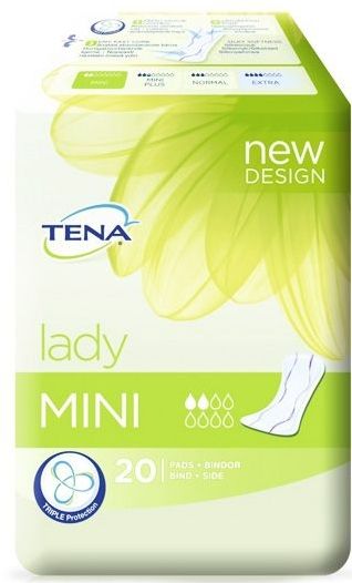 TENA Lady Mini - Inlegkruisjes - 20 Stuks - Extra Absorberend