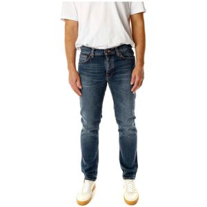 Nudie Jeans, Heren, Jeans, Blauw, Maat: W29 L32 Denim,