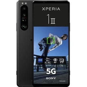 Sony Xperia 1 III, Android Smartphone, 5G, display 6,5 inch 21:9 CinemaWide 4K HDR OLED 120 Hz – 4 ZEISS T* lenzen, zwart, Franse versie