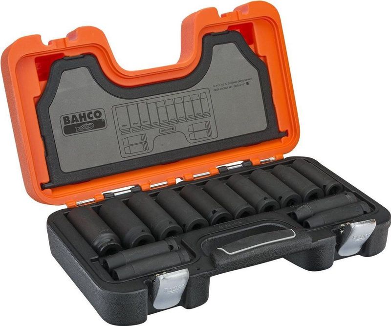 Bahco - DD/S14 - Slagdopsleutelset - Gefosfateerd - Hooggelegeerd Kwaliteitsstaal