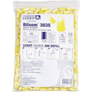 Honeywell Howard Leight Oordopje - Wit/Geel - Polyurethaan - Navulverpakking 200 Paar