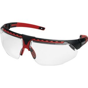 Honeywell Veiligheidsbril | EN 166 | beugel zwart/rood, Hydro-Shield helder | 1 stuk - 1034836 1034836