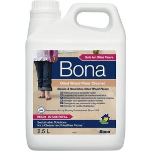 Bona - Reiniger voor geolied parket - 2,5 l - Compatibel met alle wasmachines en dweilen - Vloerreiniger