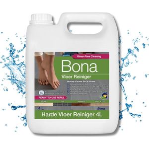 Bona - Reiniger voor harde vloeren - 4L - Geschikt voor alle reinigingsmachines en sproeiers - Vloerreiniger