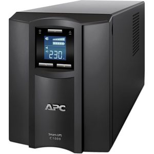 APC Smart-UPS C 1000VA LCD - UPS - 230 Volt wisselstroom V - 600 Watt - 1000 VA - USB - uitgangen: 8 - zwart