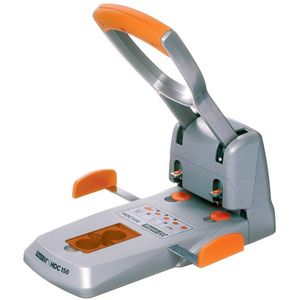 Rapid Supreme Heavy Duty 2-Gaats Perforator HDC150 - Perforeert Tot 150 Vel - Zilver/Oranje