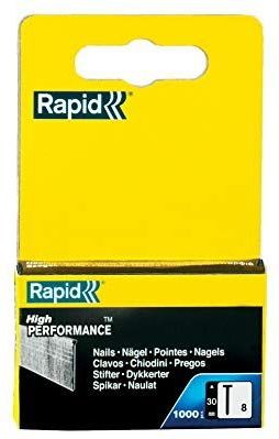 Rapid Brads RVS Type 8, 30mm Nagels 18Ga V2A, 1.000 St., voor Hand-, Pneumatische en Elektrische Tackers