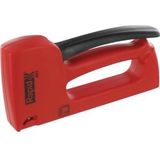 Rapid 20443802 Handtacker R53, Nietpistool voor Hout en Stof, Licht, Klein en Handig, voor Nieten Type 53, 4-10mm,Rood