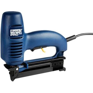 Rapid R606 Elektrische Tacker – Voor Hout, Lijsten en Panelen – Type 606 Nieten (12–25 mm) & Type 8 Brads (15–25 mm) – Instelbare Slagkracht, Inclusief Koffer