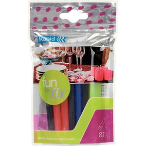 Rapid - Fun-To-Fix - Heetlijmsticks - Veelkleurig - Diameter 7 mm - Lengte 100 mm - 100 g