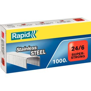 Rapid SuperStrong Nietjes 24/6mm - 1000 Nietjes - RVS