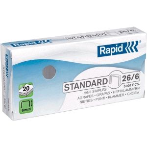 Rapid nieten standaard 5000St 26/6 Galv.