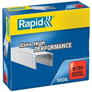 5 x Rapid Heftklammern 9/20 Super Strong verzinkt VE=1000 Stück