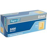 Rapid 13/8 8mm Galvanised Staples (Box 5000)