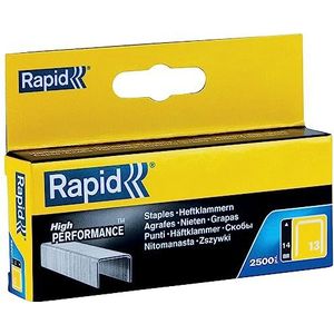 Rapid Nieten voor Tacker Type 13, 14mm Nietjes, 2.500 St, Dundraadnieten voor Hout en Canvas