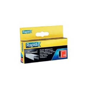 Rapid RVS Nieten No. 53, 8 mm, dundraadnieten van staal, 2500 stuks