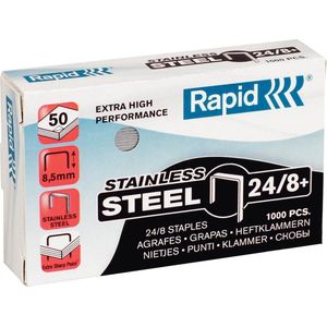 Nieten rapid 24/8 rvs superstrong 1000st | 5 stuks