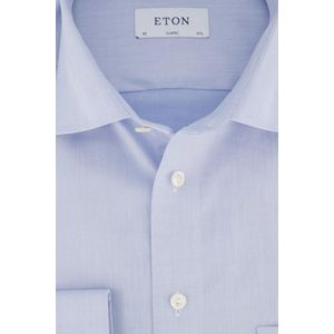 Eton - Classic Fit - Overhemd - Lichtblauw - Katoen - Strijkvrij
