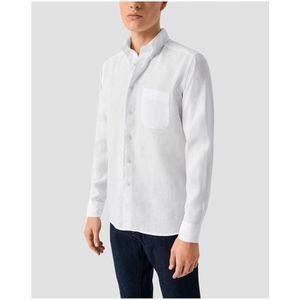 Eton - Overhemd - Wit - 100% Linnen - Lange Mouw