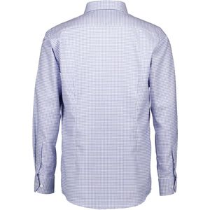 Eton - Casual Overhemd - Blauw - Katoen - Button-down Kraag - Lange Mouwen