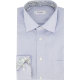Eton - Klassiek Business Overhemd - Blauw - Katoen - Normale Pasvorm