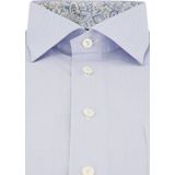 Eton - Klassiek Business Overhemd - Blauw - Katoen - Normale Pasvorm