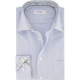 Eton - Klassiek Business Overhemd - Blauw - Katoen - Normale Pasvorm