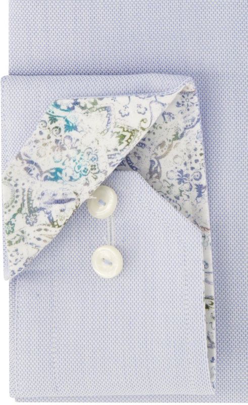 Eton - Klassiek Business Overhemd - Blauw - Katoen - Normale Pasvorm