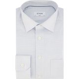 Eton - Overhemd - Wit - Katoen Lyocell Elastaan