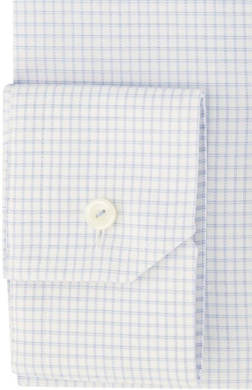 Eton - Overhemd - Wit - Katoen Lyocell Elastaan