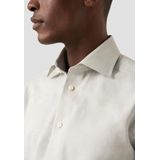 Eton - Lange Mouwen Overhemd - Beige - Twill - Knoopsluiting - Verstelbare Manchetten
