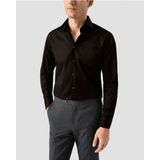 Eton - Overhemd - Zwart - 100% Katoen - Lange Mouw