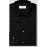 Eton - Overhemd - Zwart - 100% Katoen - Lange Mouw