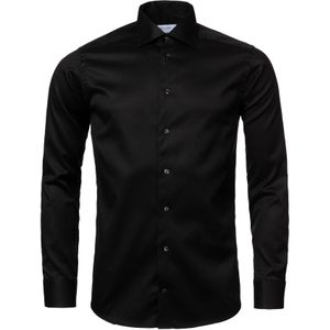 Eton - Slim Fit Overhemd - Zwart - 100% Katoen