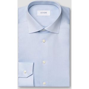 Eton - Overhemd - Lichtblauw - 100% Katoen - Slim Fit