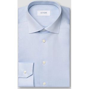Eton - Overhemd - Lichtblauw - Katoen - Slim Fit