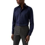 Eton - Four-Way Stretch - Overhemd - Donkerblauw - Polyamide - Regular Fit