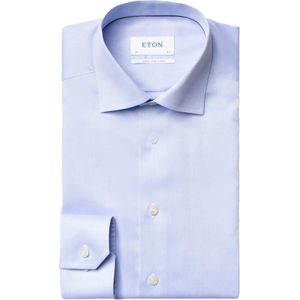 Eton - Signature - Overhemd - Lichtblauw - Slim Fit - Katoen