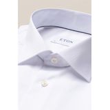 Eton - Signature Twill Overhemd - Wit - 100% Katoen