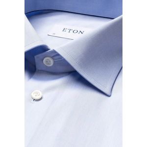 Eton - Overhemd - Lichtblauw - Katoen - Slim Fit