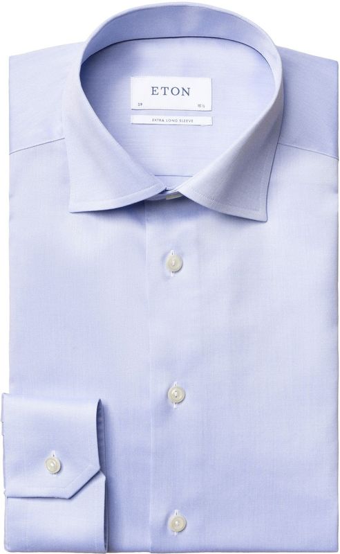 Eton - Overhemd - Lichtblauw - Katoen - Contemporary Fit