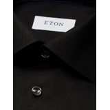 Eton - Overhemd - Zwart - Katoen - Lange Mouwen