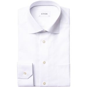 Eton - Witte Twill Stretch Overhemd - Heren - 7XL - Katoen