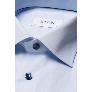 Eton - Overhemd - Lichtblauw - Katoen - Contemporary Fit
