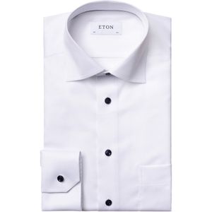 Eton - Signature Twill Overhemd - Wit - 100% Katoen